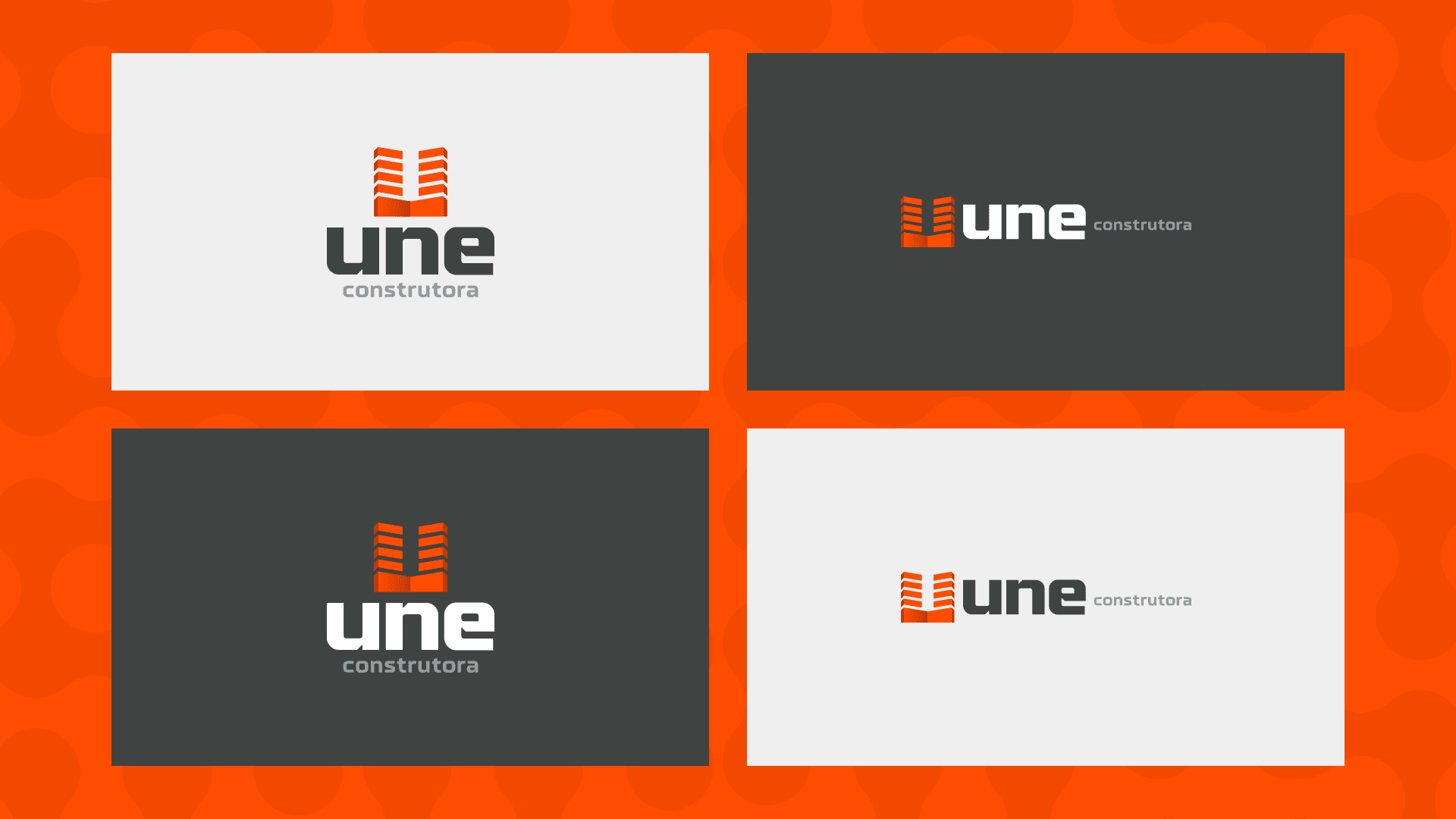 Anson Anderson Melo Designer Gráfico Identidade Visual Social Media Logomarca Logo IDV Logotipo Une Construtora Construção civil obras reformas