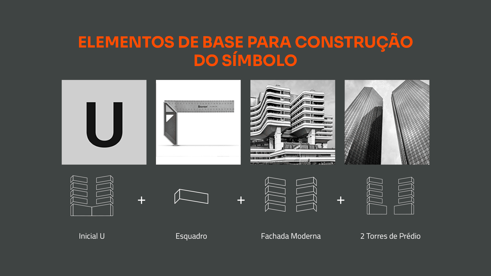 Elementos simbolo Anderson Melo Designer Gráfico Identidade Visual Social Media Logomarca Logo IDV Une Construtora